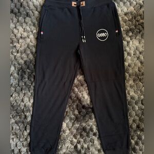 WESC Black Logo Joggers